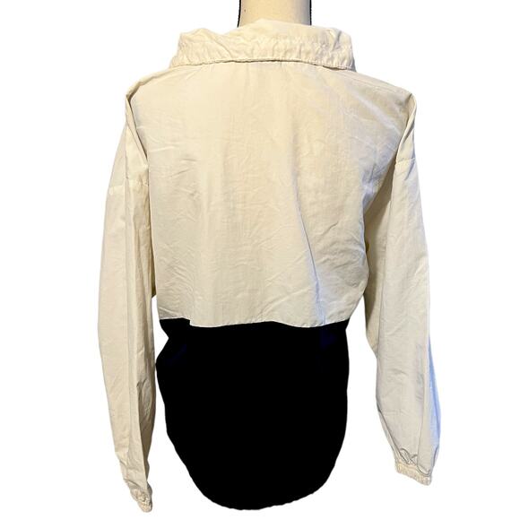 BODY CODE Streetgear VINTAGE Est.1989 White Blue 1/4 Zip MADE IN USA Windbreaker - Picture 3 of 3